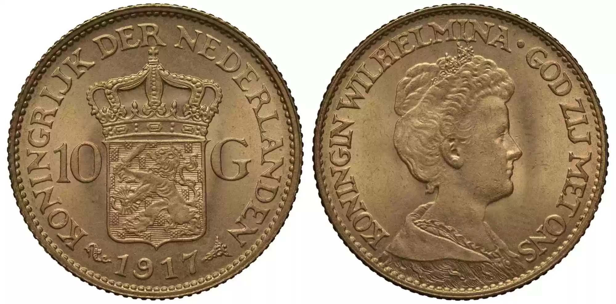 Gouden tientje van Wilhelmina